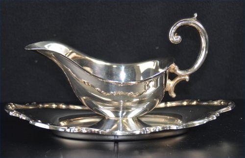 Gorham silver plated gravy - silver-plated,